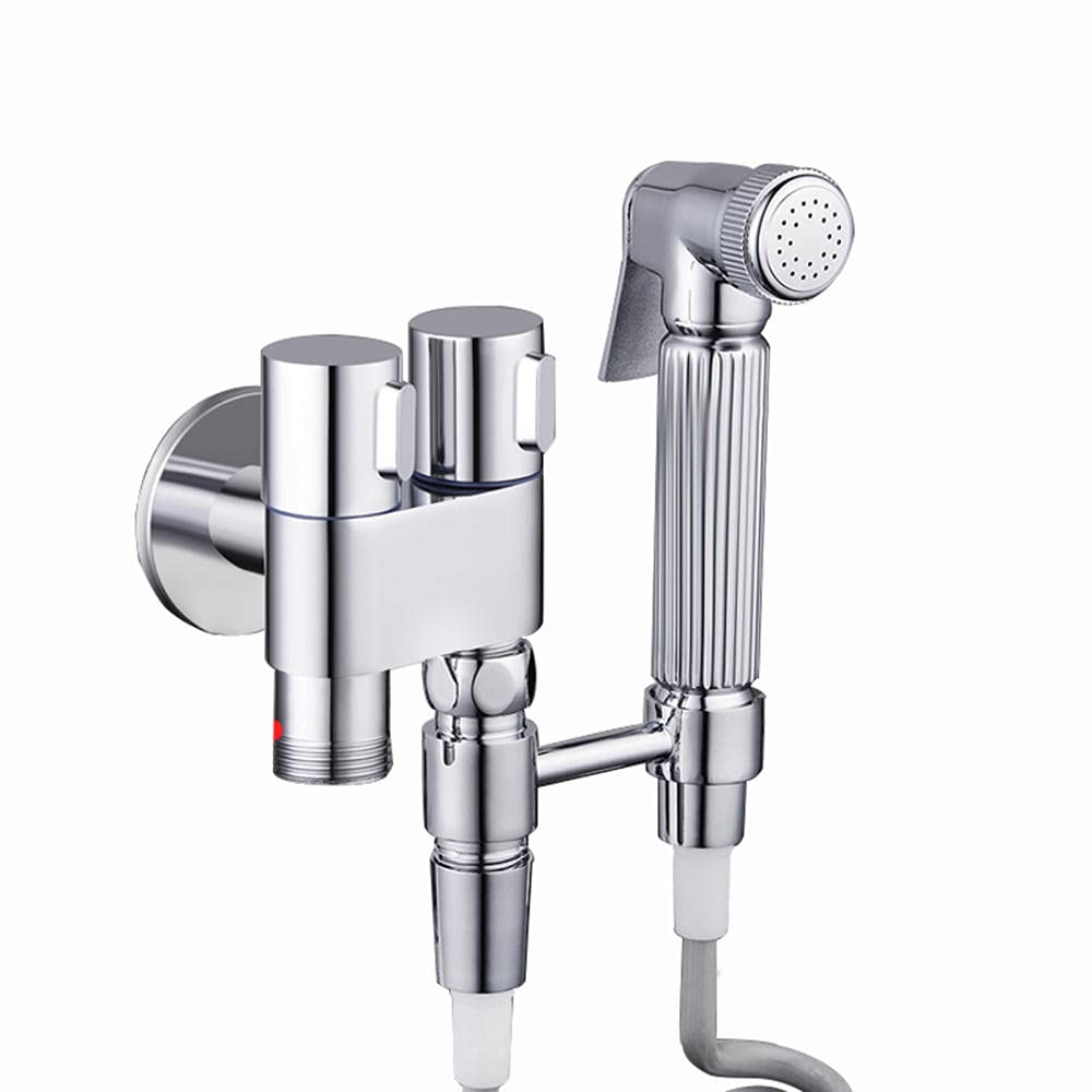 Kit pulvérisateur de bidet pour toilettes en finition chromée durable