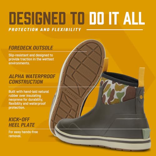 LaCrosse Alpha Deck Boot 6" - Rain Boots Men, Waterproof Boots for Men, Durable Outdoor Boots for Men, Comfort Fit3
