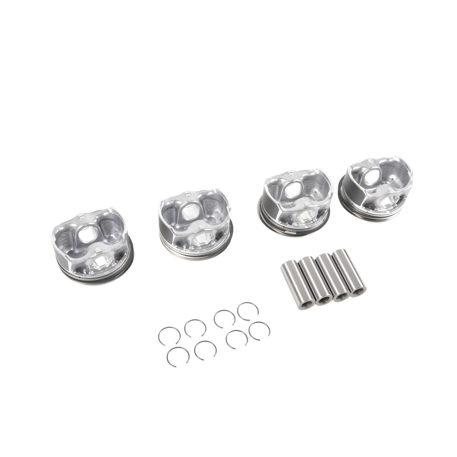 Pistone motore Kit pistone e fasce elastiche motore EA888 da 4 pezzi + 0.5MM per Audi A4 Q5 per VW per Passat per Skoda Superb 2.0T 21mm Parti di ricambio