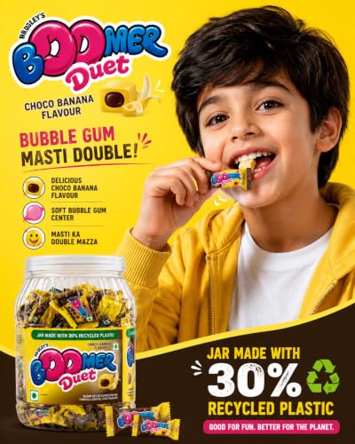Image of Wrigley's Boomer Duet, Banana (150 Pieces) - Banana, 600 G