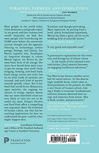 Foragers, Farmers, And Fossil Fuels: How Human Values Evolve (The University Center For Human Values Series, 41) #TOP1
