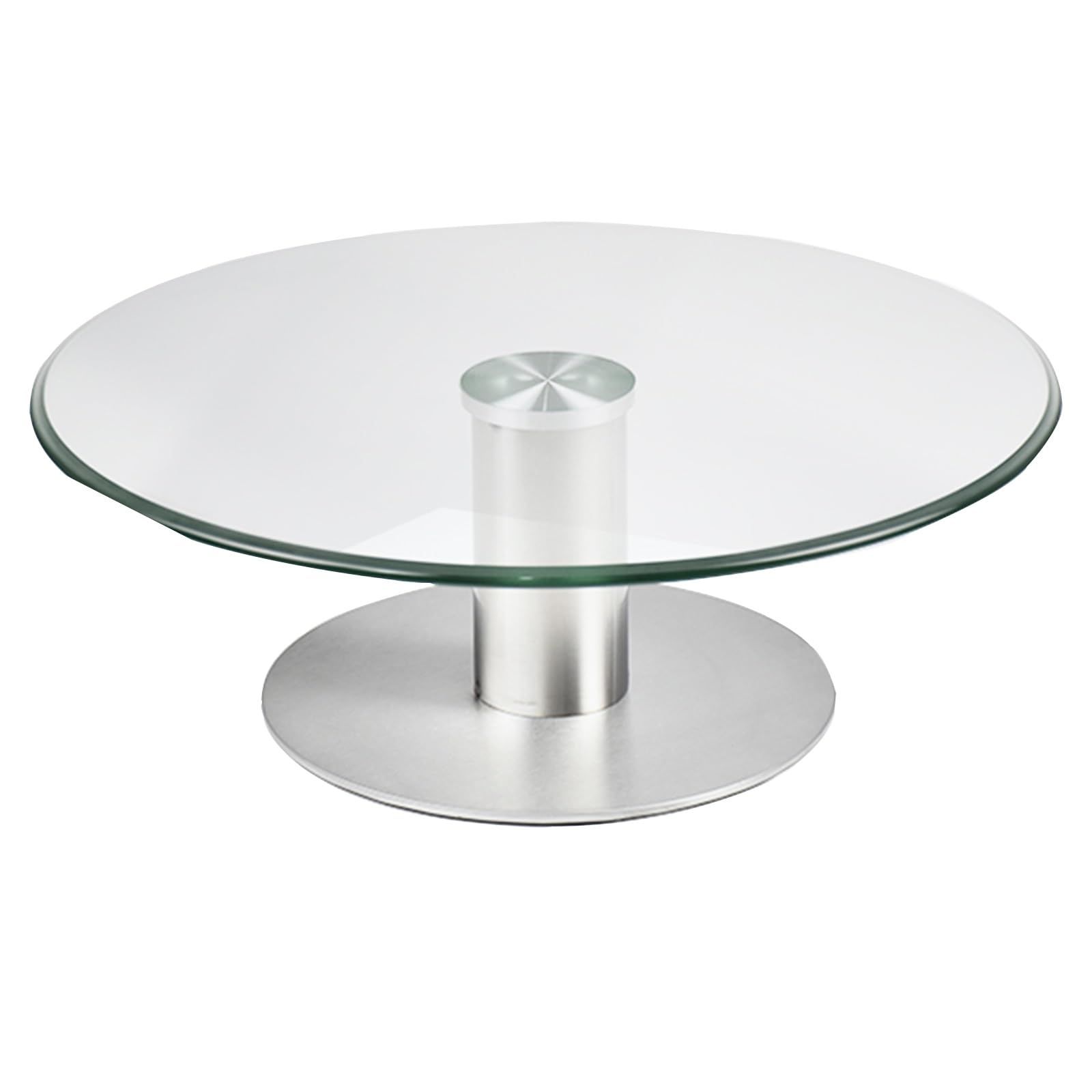 Large Lazy Susan Turntable For Table Top 24 Inch Rotating Tray Glass Serving Plate Dining Table Tempered Glass Turntable With Silent Bearing (Color : Bracket, Size : Ø 70cm/27.5in)