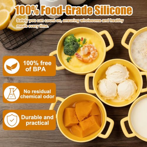 19oz Mini Silicone Steamer Microwave Bowl, Dishwasher Safe, No Stain Pot - image 2