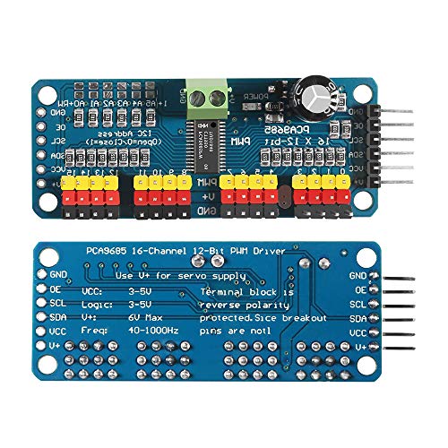 Image of 3PCS PCA9685 16 Channel 12 Bit PWM Servo Driver Board IIC Interface PCA9685 Module Controller Compatible with Raspberry Pi