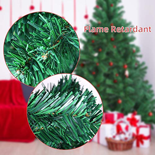 OUSFOT Christmas Tree 6 Feet with Storage Bag 800 Branch Tips