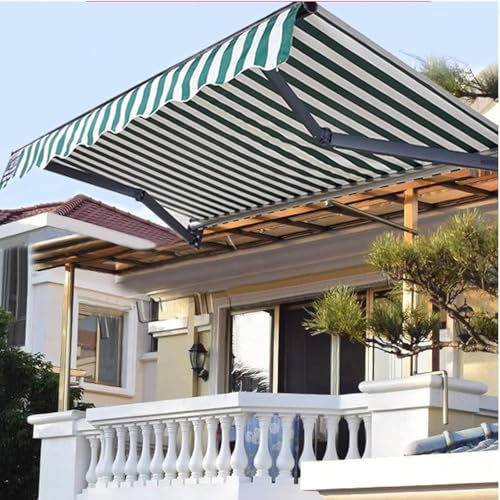 Toile d'ombrage balcon 1,5x1m imperméable en polyester vert
