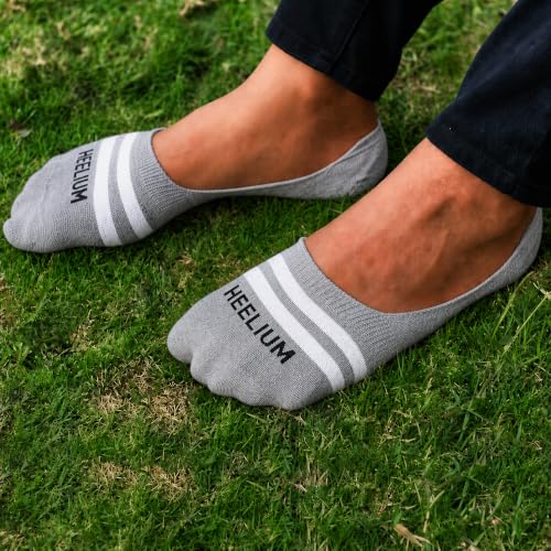 Image of HEELIUM Bamboo No Show Socks for Men | Odour Free & Breathable | 3X Softer Than Cotton Socks | Low Cut Socks | Size (UK 6-10)
