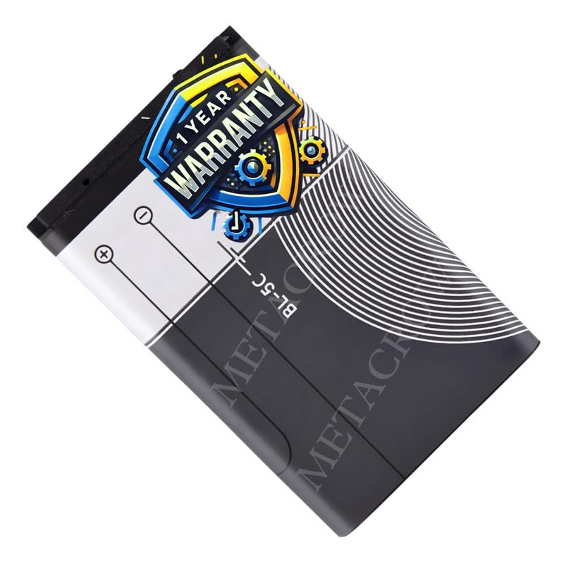 Image of Original BL-5C Battery Compatible with Nokia 5130 Xpress Music - (1020mAh) - 1 Year Warranty BC45