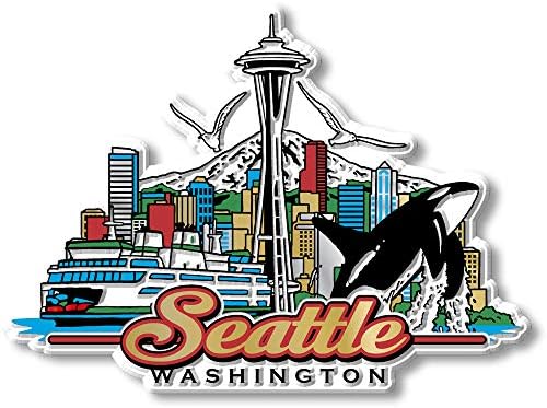 Amazon.com: Seattle Fridge Magnet Washington Travel Souvenir : Home ...