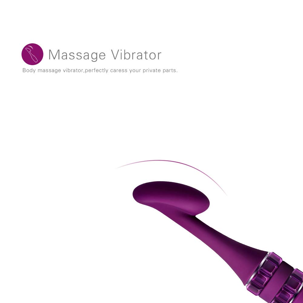 Vibratore Del Clitoride, Bastone AV Di Masturbazione Di Massaggio Del Coniglio, 10 Frequenza, Può Commutare 4 Teste Di Massaggio, Forte Vibrazione, Silicone Medico, Regolare E Comodo.