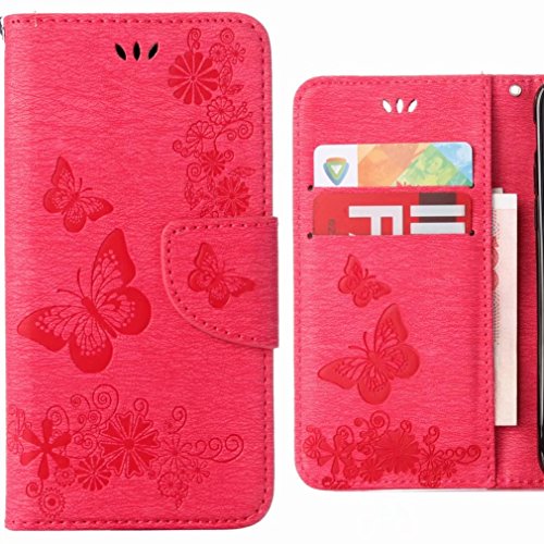 Ougger Coque pour Wiko Harry Etui Housse, Portefeuille PU Cuir Silicone Housse Etui Magnétique Protecteur Pochette Cover Wiko Harry avec Fente pour Carte,...