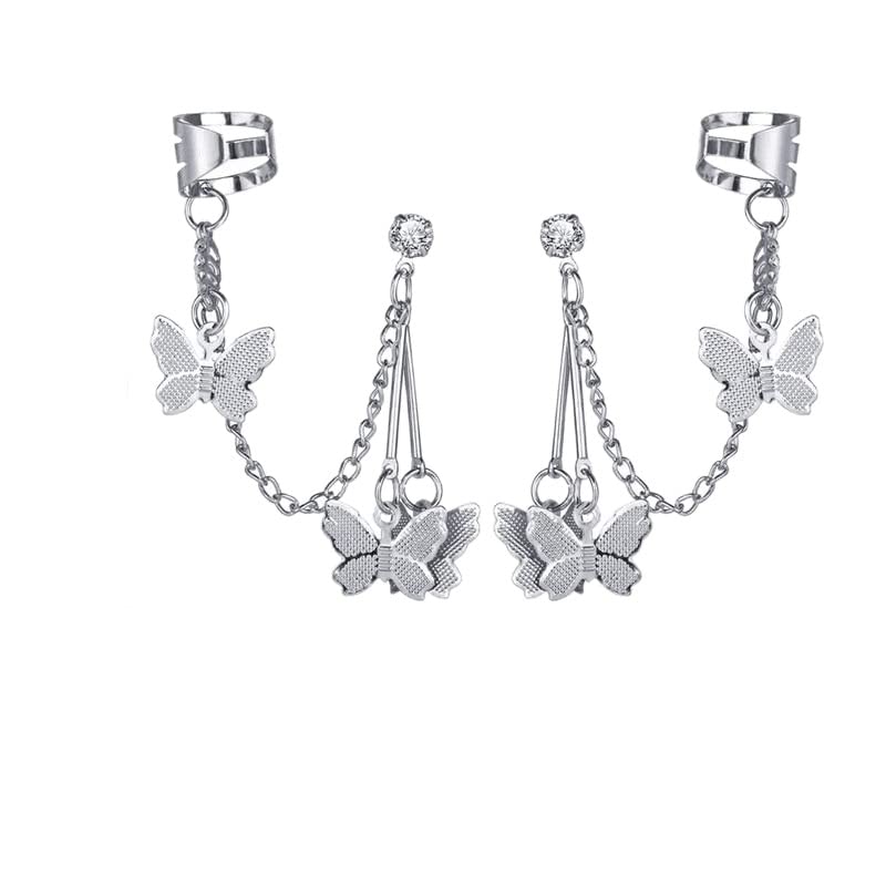 Pinapes "Butterfly Dreams Tassel Earrings With Cuffs Pair Of 2 For Unisex-Adult (B0BW3NVW3R) Amazon Price History, Amazon Price Tracker