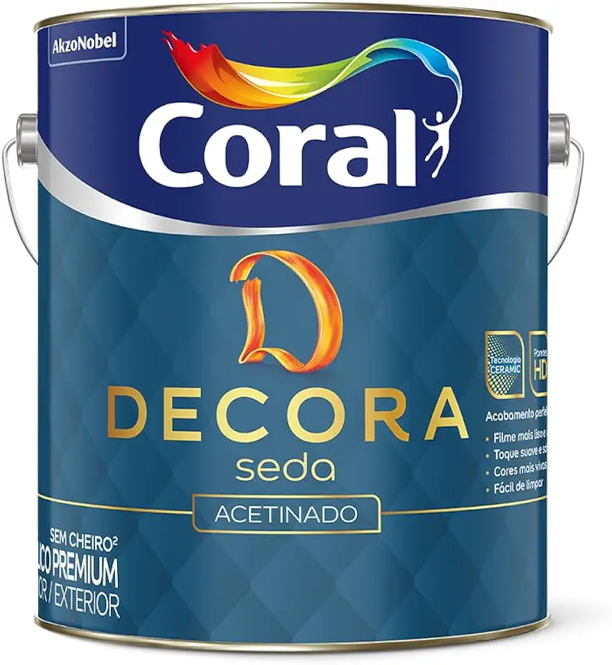 DECORA SEDA BRANCO 3,6L - CORAL