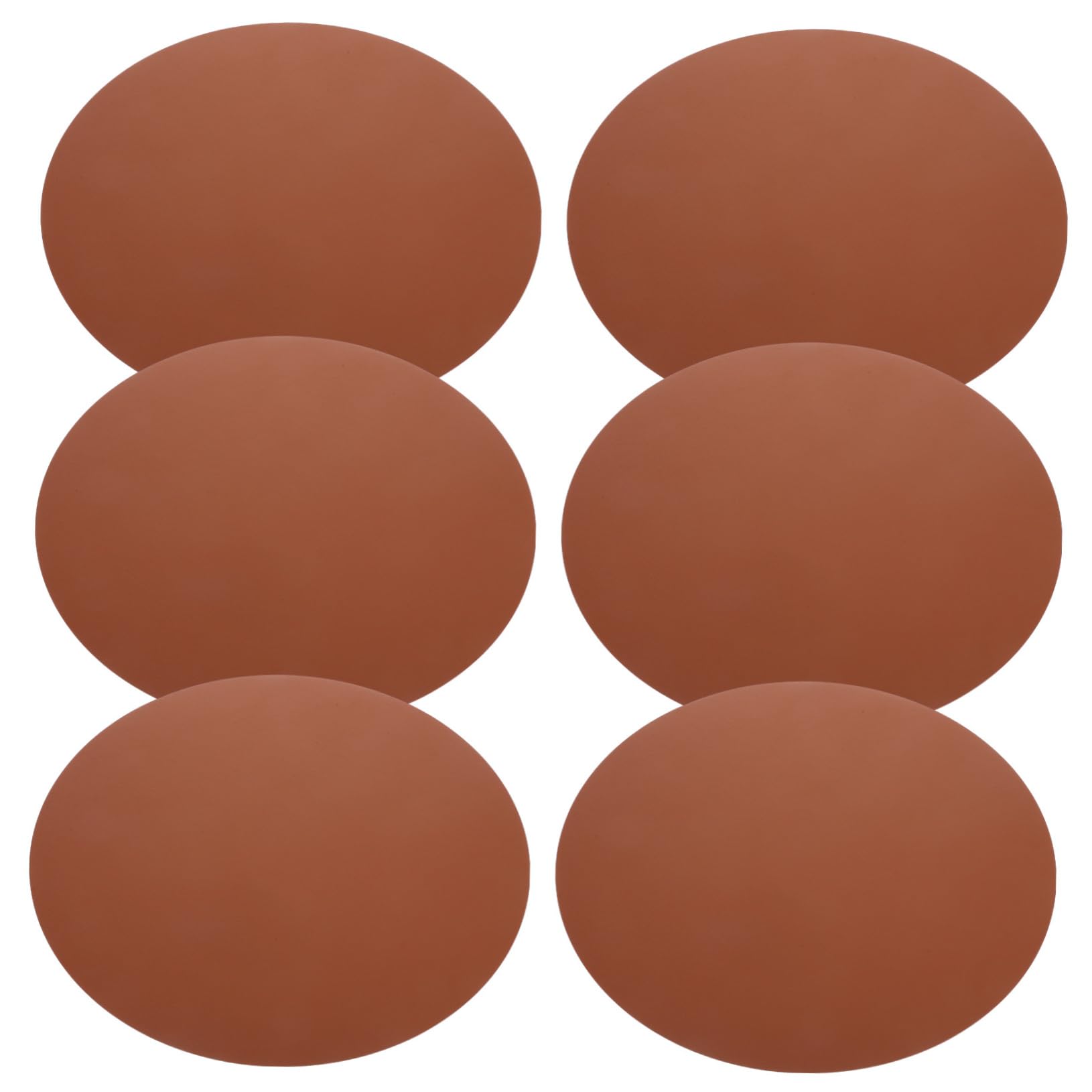 COLLBATH Set Di 6 Tovagliette in Similpelle Rotonde Resistenti E Facili Da Pulire Per Tavolo Da Pranzo E Cucina