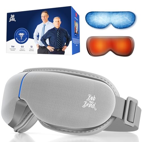 BOB AND BRAD EyeOasis 3 Elite Heated Eye Mask With Cooling Gel Mask For Daily Comfort, Electric Eye Mask With Sooth Music For Relaxation, Thanksgiving