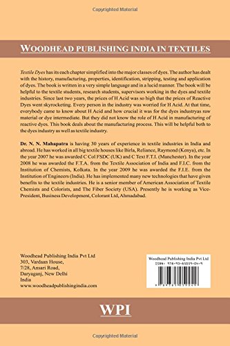 image for Textile Dyes (Woodhead Publishing India in Textiles)