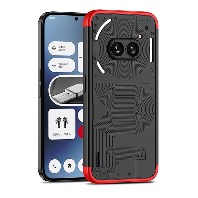 SPAZY CASE®Nothing Phone 2a / 2a Plus 5G Back Cover | Full Body 3 in 1 Slim Fit 360 Degree Protection Hybrid Hard Bumper Back Case Cover forNothing Phone 2A / 2A Plus 5G - Black & Red (B0CV3NY9WX) Amazon Price History, Amazon Price Tracker