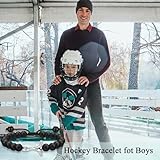 Hockey Gifts for Boys, Hockey Bracelet for Boys Hockey Lovers Players Team as Birthday Valentines Day Graduation Back to School Christmas Easter Gifts for Son Grandson Brother Nephew Friend