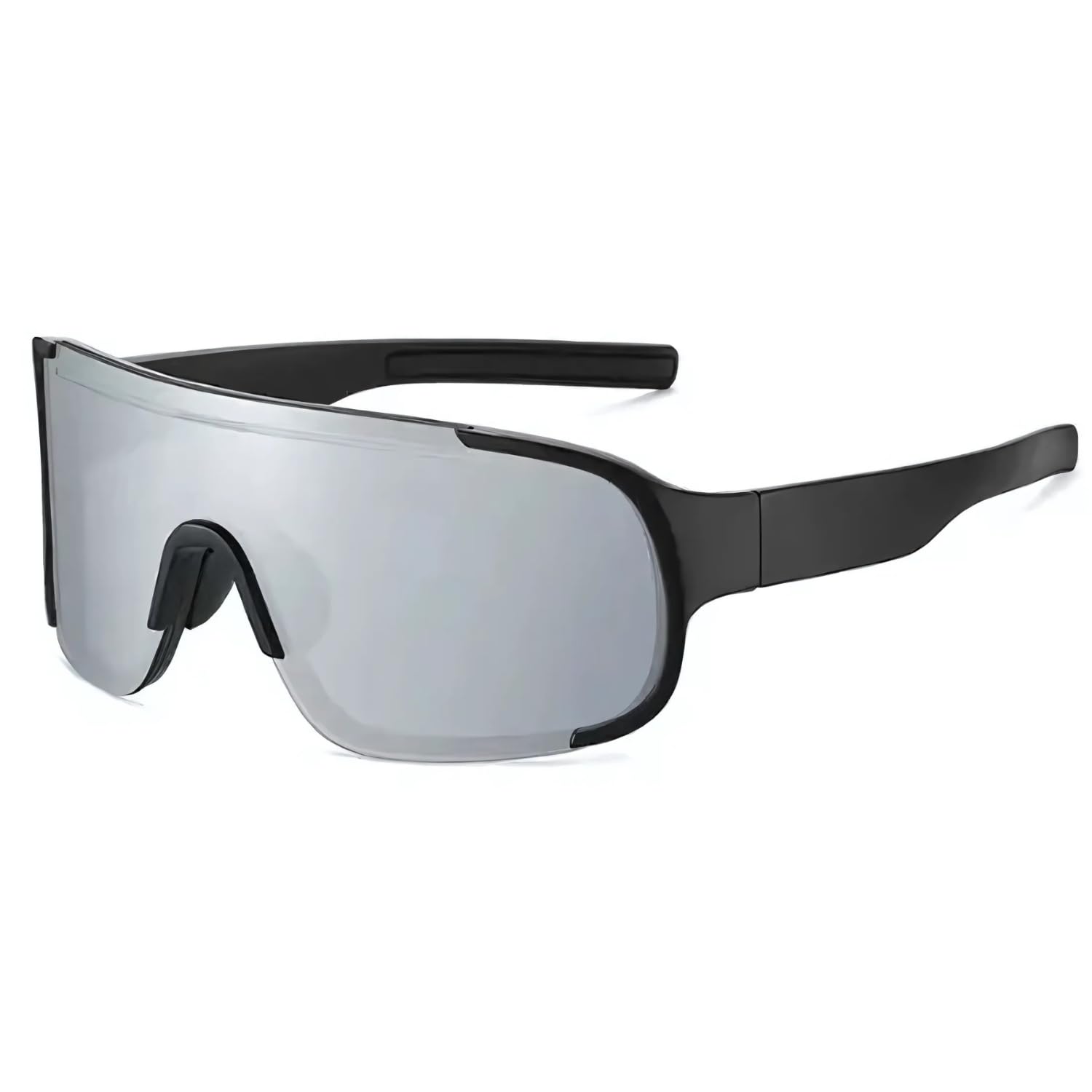 HUVORA Windproof Wraparound Shield Sports Sunglasses for Men Women Stylish | UV Protected Durable Mirrored Cricket Driving Cycling Riding Goggles | Anti Glare Cooling Shades-picture-46
