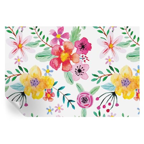 Revestimiento adhesivo floral de 104x70 cm para decorar paredes de salones y habitaciones 2