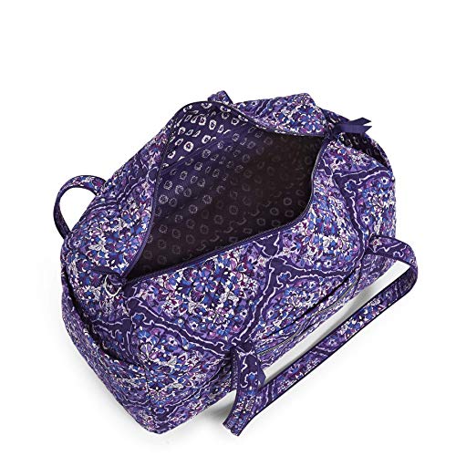 Vera Bradley Women's Signature Cotton Medium Travel Duffel Bag, Regal Rosette, One Size