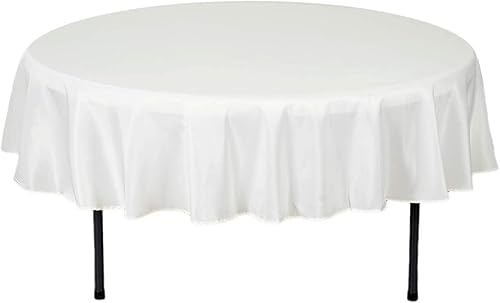 Balsa Circle 10 manteles redondos de poliéster de 70 pulgadas color marfil para bodas, fiestas, banquetes, recepciones, eventos, cocina, comedor