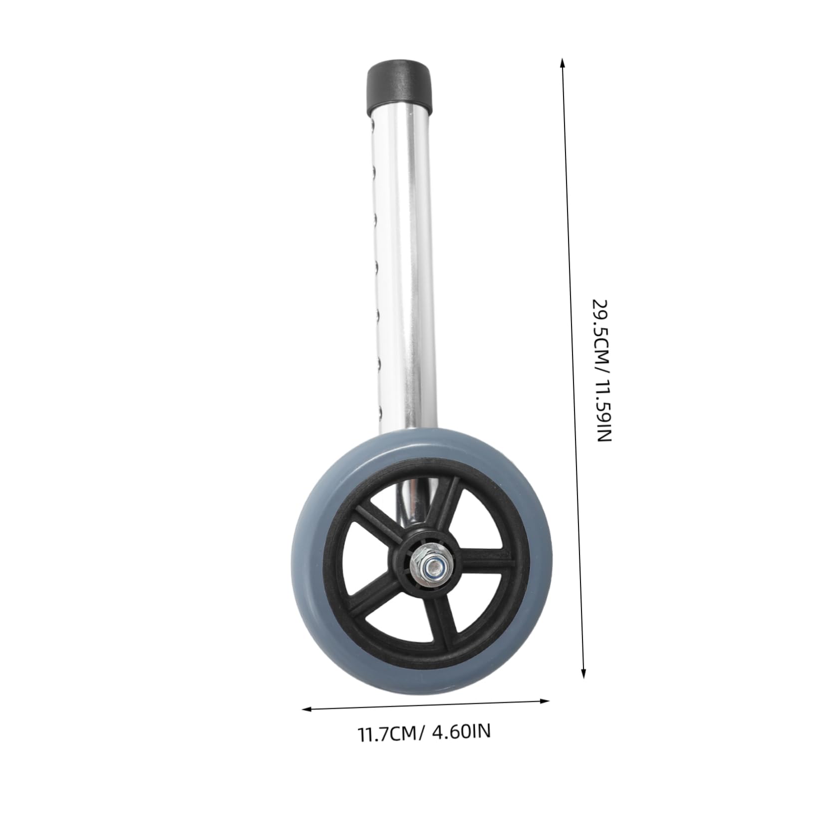 Didiseaon Replacement Caster Wheels for Walker 2pcs Heavy Duty Aluminum Wheel Caster Wheel Replacement Walker Accessories Senior Walker Wheels