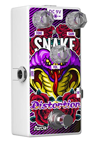 Azor Distortion Guitar Effect Pedal Snake Variant Distortion Pedal For Electric Guitar True Bypass Ap506 #TOP4
