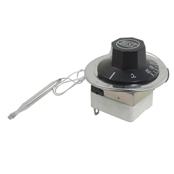 sourcing map 1NC 1NO AC 250 16A 30-110C Temperature Control Switch Capillary Thermostat for Oven Refrigerator Heater