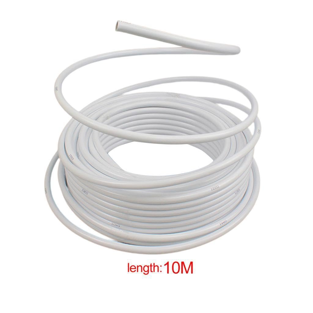Tubo modellabile in PVC portatile da 5 metri di lunghezza per decorazioni per matrimoni, feste, styling e fai da te, tubo modellabile in PVC per, Bianco, 10m