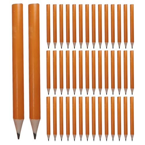 50 lápices hexagonales de madera para dibujo y escritura miniatura 1