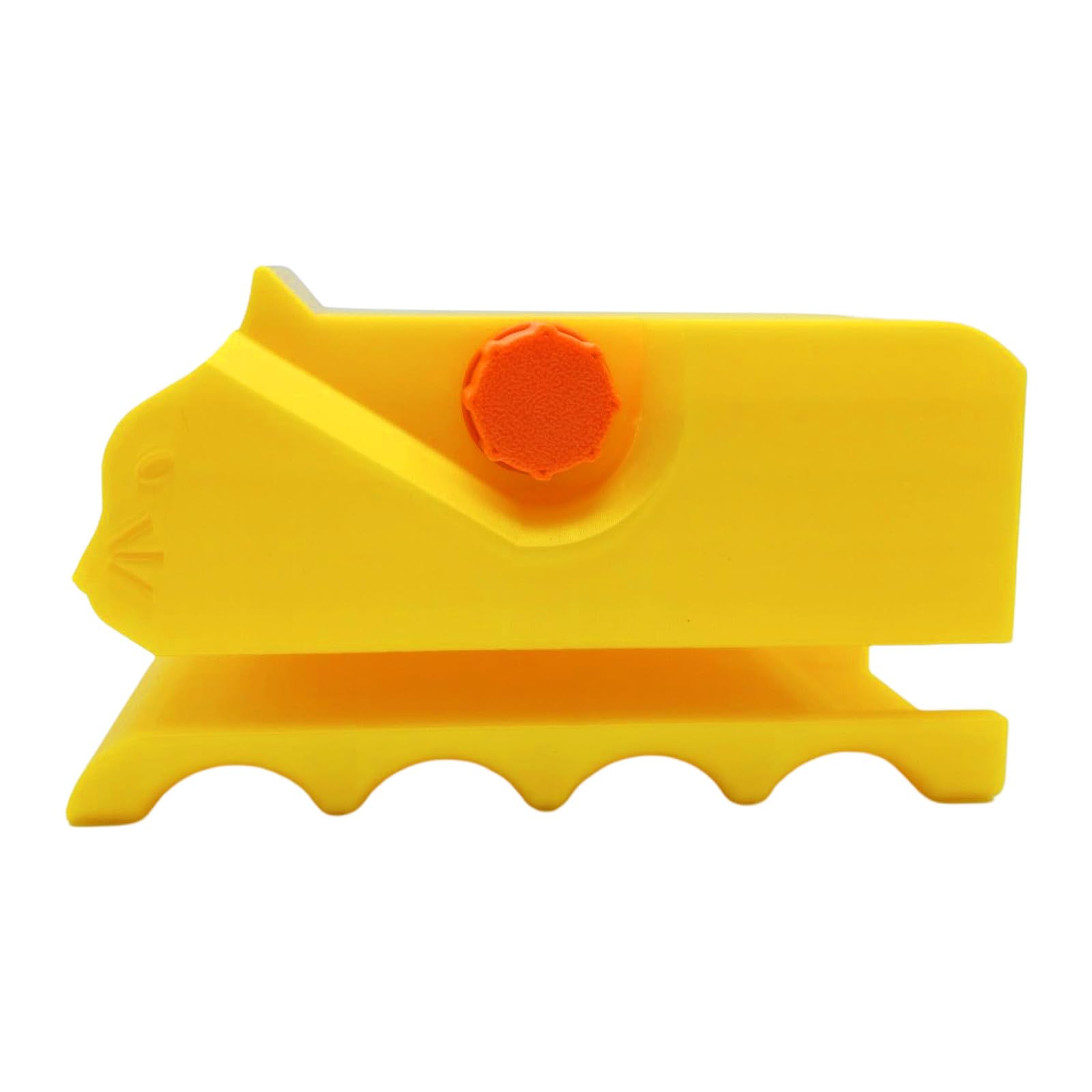 GPAHRRDNIJ Cat Shaped Cutter, 3D Printed DIY Cardboard Cutter for Cat Scratchers Handheld Cardboard Recycle Cutting Machine & Tools (Yellow)