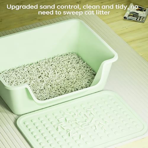 Caja sanitaria grande abierta para gatos con diseño antisplash miniatura 5