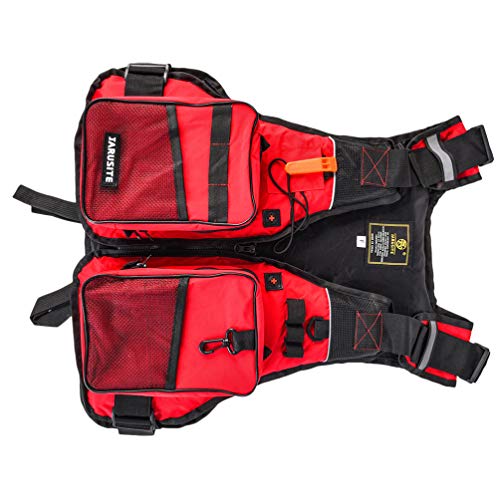 Colete de pesca com mosca BESPORTBLE, colete salva-vidas, multifuncional e respirável para natação,