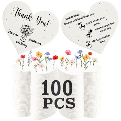 10 Best Plantable Seed Paper That Sprout Joy and Creativity 10 Plantable Seed Paper Hearts (100 Pcs)