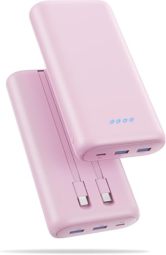 Miniatura 9 de Cargador portátil de 25,800 mAh, 5 V/3 A USB C de entrada y salida rápida de teléfono con IC inteligente inteligente, 3 puertos USB, batería externa