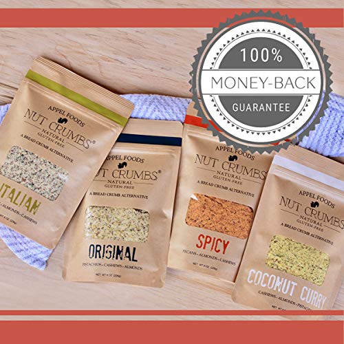 Appel Foods - Nut Crumbs - Bread Crumb Alternative - Gluten Free - Sugar Free - Low Carb - Low Sodium - Raw, Premium Nuts (Italian) - Thumbnail 7