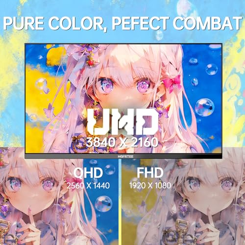 Image of 27 Inch 4K UHD Computer Monitor, IPS Ultra HD 60Hz 3840x2160 PC Monitor with HDR10, 100% sRGB, AMD FreeSync, HDMI 2.0 & DP1.4, VESA100*100mm, 178 Wide Viewing Angle
