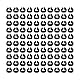 100 Stück 8 Mm Leere Taubenringe, Identifizierbare Beinbänder für Rennvögel, Beinringe für Tauben und Tauben, Unverzichtbares Taubenzubehör (BLACK)