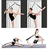 Adjustable Leg Stretcher Lengthen Ballet Stretch Band - Easy Install on Door Flexibility Stretching Leg Strap Great Cheer Dance Gymnastics Trainer stretching equipment taekwondo Training (black)