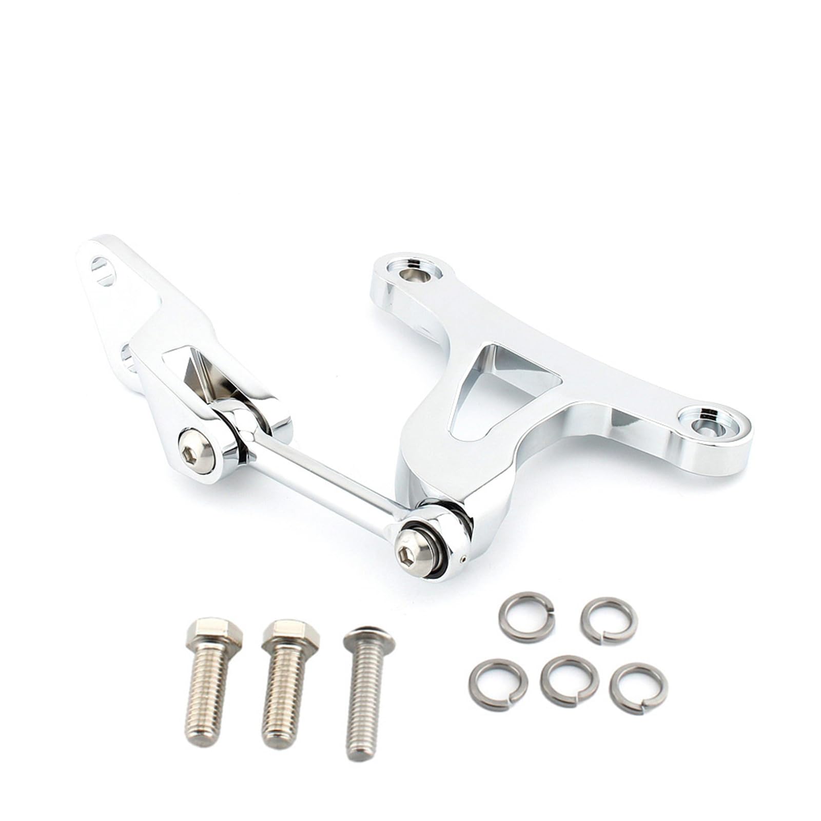 Kit Sospensione Collegamento Staffa Motore Per Harley Sportster XL883L 1200 Argento