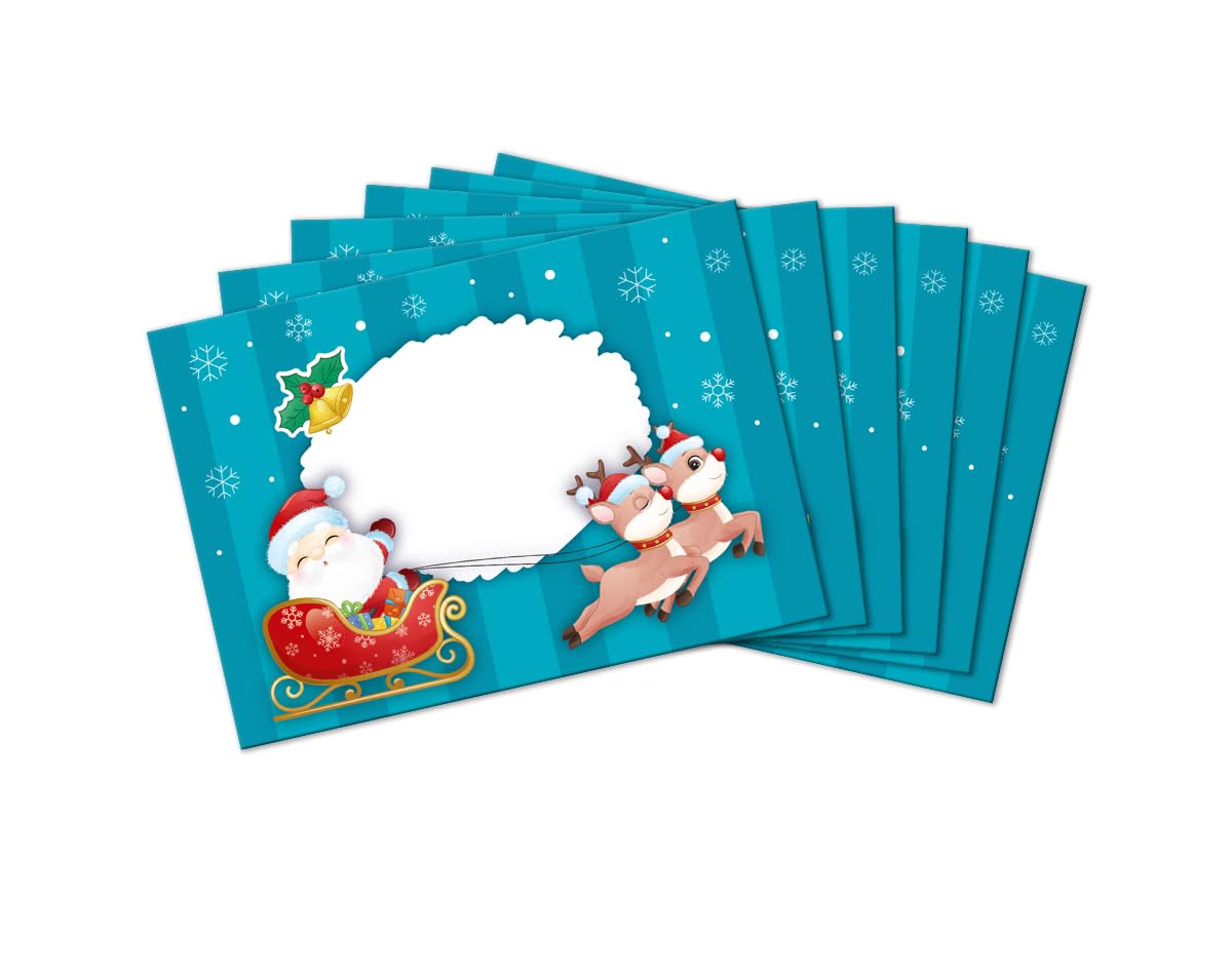 Set Di Carta Da Lettere Natalizia Per Bambini - Blocco A5 Con 25 Fogli + 15 Buste, Regalo Creativo Per Ragazze E Ragazzi