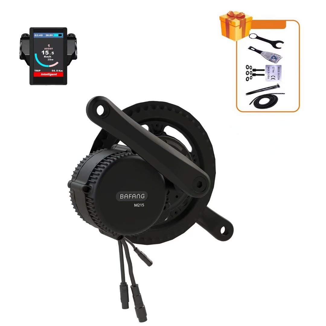BAFANGBBS02 48V 750W Mid Drive Kit with Battery (Optional), Electrial Bicycle Conversion Kit with LCD Display & Chainring, Electric Brushless Bike Motor Motor Down-Tube Battery for 68-73mm BB