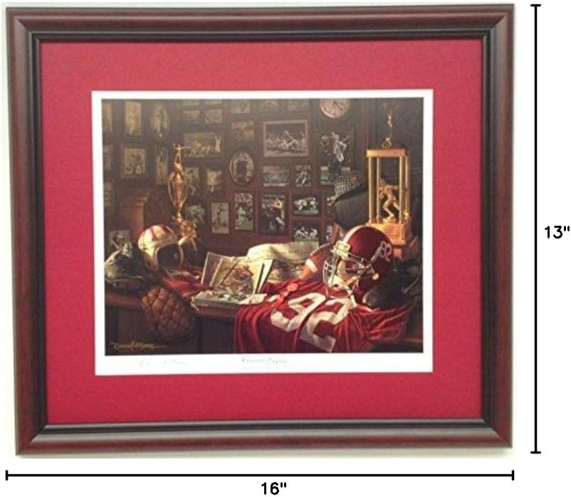 Alabama Football Bear Bryant's Office "Crimson Legacy" by Daniel Moore Framed Print