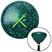 American Shifter 206079 Green Retro Metal Flake Shift Knob with M16 x 1.5 Insert (Green Knight Swords)