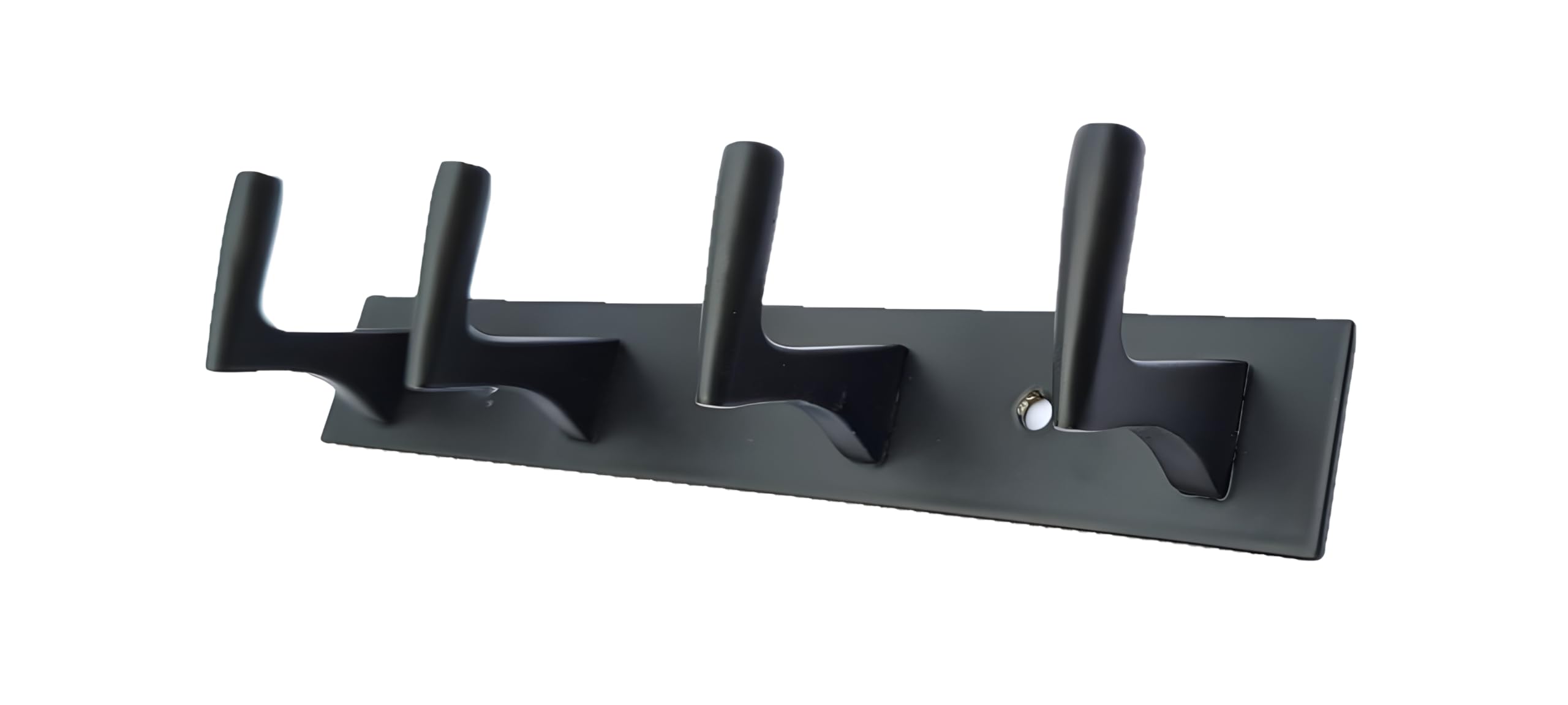 Growfynd Heavy Duty Stainless Steel Full Black Seven Type Cloth Hanger Suitable for Bathroom Bedroom Kitchen Wall Hook Rail Hanging Scarf Coat Keys Tie, Towel Door Robe Hanger (Pack of 1, 4 Pin) (B0D6ZCMTJZ) Amazon Price History, Amazon Price Tracker
