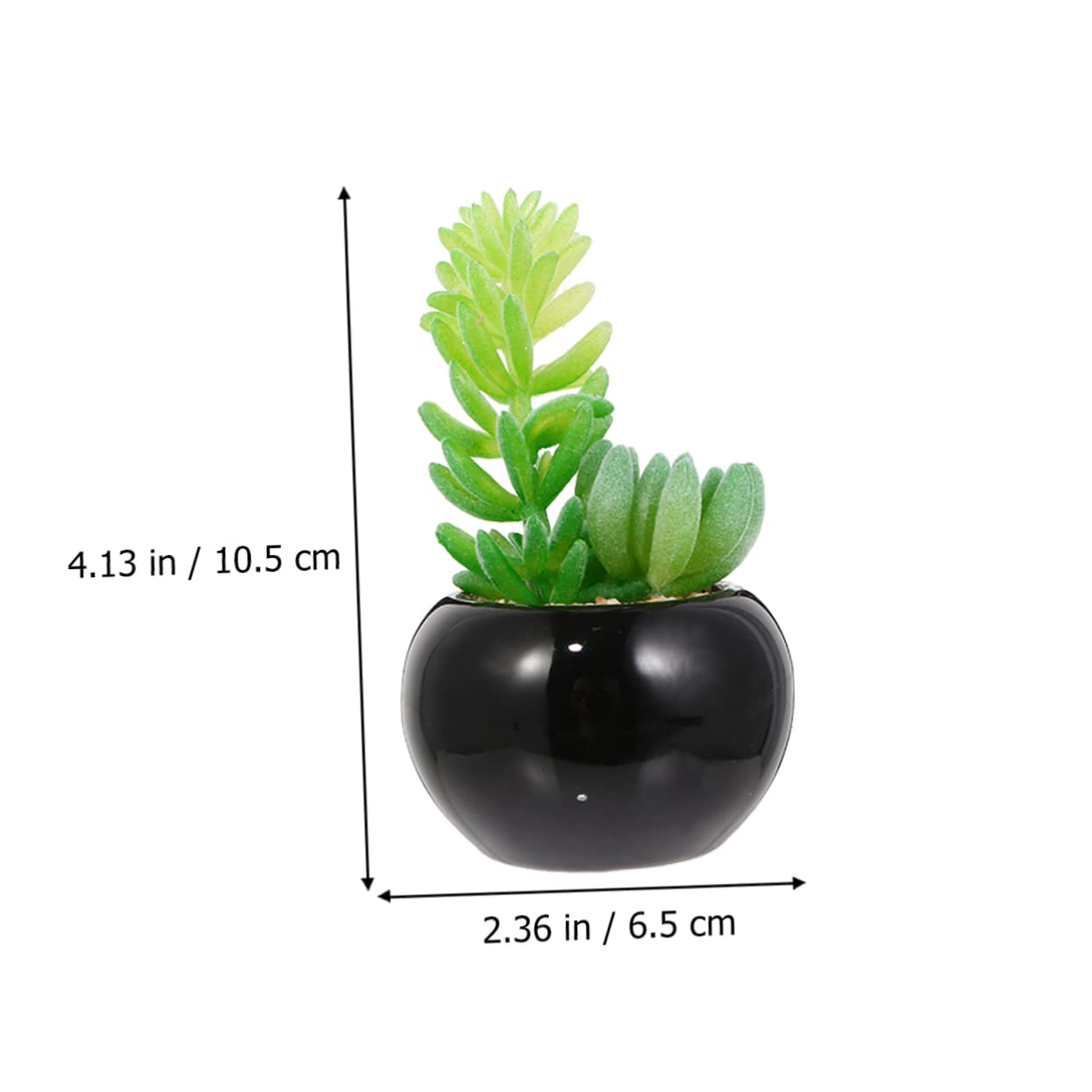 4stücke Künstlicher Mini-Bonsai Künstliche Sukkulenten Künstliche Topfpflanze Grünpflanze Als Dekoration Tischdekoration Für Zuhause Und Büro