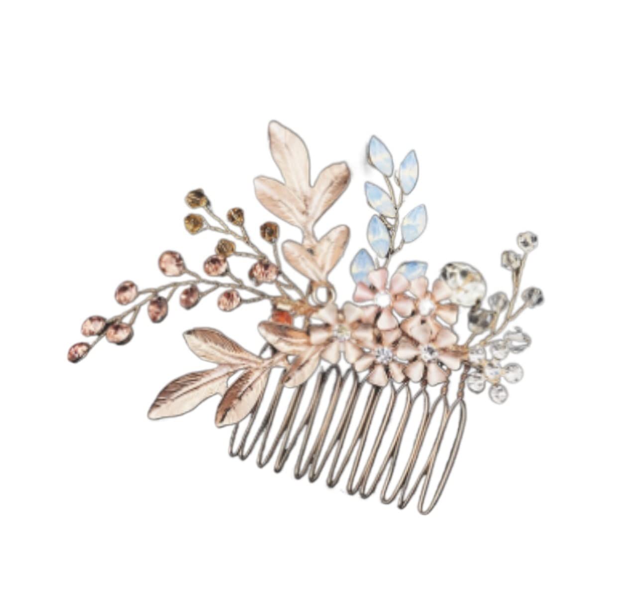 Peinetas para el Pelo Novia Peine para el Cabello Peine lateral de pelo de estilo chino, peine de pinza de pelo azul, horquilla decorativa Retro, pinzas de peine para boda Boda Mujer ( Blue : 2 , Size