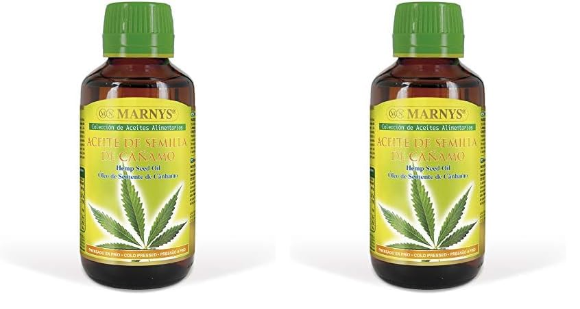 MARNYS Aceite Alimentario de Semilla de Cáñamo 125ml (Paquete de 2)