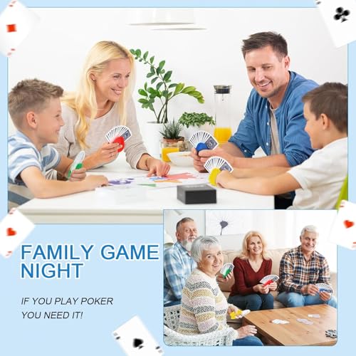 AHEJIOO 6 Stück Kartenhalter Kinder, Spielkartenhalter Kunststoff Wiederverwendbar,Karten Halter für Senioren Erwachsene und Kinder, Kartenhalter Spielkarten, Kartenständer